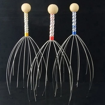 

Stainless Steel Head Octopus Scalp Hair Stimulator Stress Relief Relax Massager