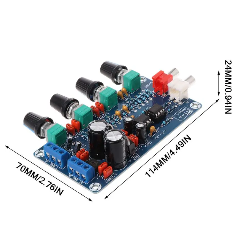 Двойной переменного тока 12 V-18 V NE5532 предварительно Объем Тон ВЧ СЧ управление НЧ доска DIY Наборы