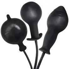 Super Large Inflatable Huge Big Anal Plug Max 12cm Dildo Pump Anal Dilator Expandable No Vibrator Butt Plug Anal Balls Sex Toys