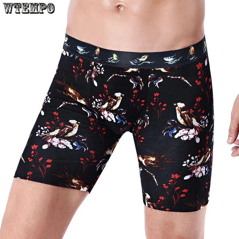 Buy Popular Brand Men Underwear Long Boxers Tight Male