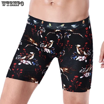 

Popular Brand Men Underwear Long Boxers Tight Male Boxer Shorts Casual Male Trunks High Quality Men's Underpants Elastic Waist