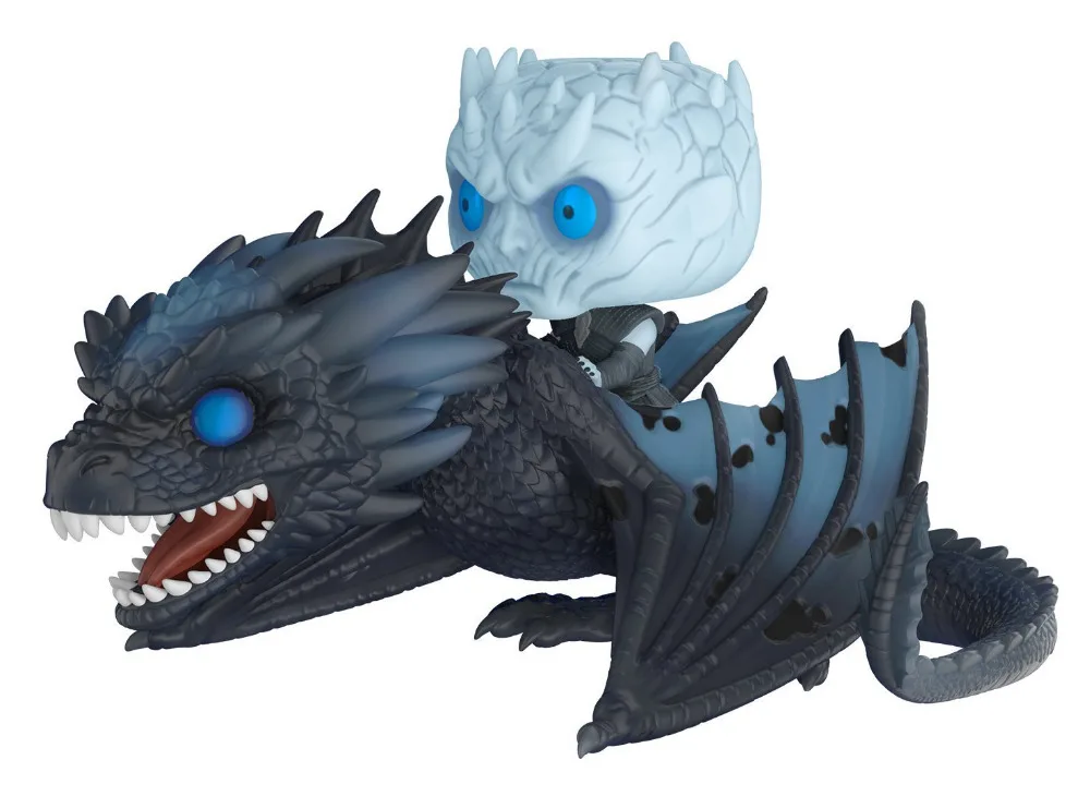 

NEW hot 11cm 2pcs Night's King Game of Thrones Nights King Viserion Dragon action figure toys collector Christmas gift no box