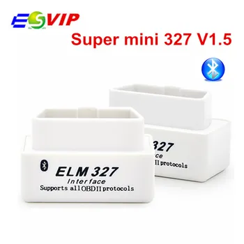 

Faster shipping Top Sale Super Mini Elm 327 Bluetooth V1.5 Elm327 OBD 2 OBD2 II Auto Car Diagnostic Interface Scanner /50pcs