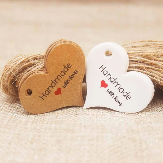 10pcs Handmade with Love Gift Tag, Packaging Tag, Paper Card Tags, Han –  Cameos Art Shop