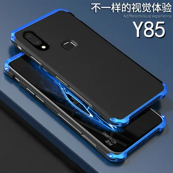 

2PCS Cases For vivo y85 Case Hard Back PC Metal Bumper Business For vivoy85 cover Phone Case For vivo y 85 Metal shell