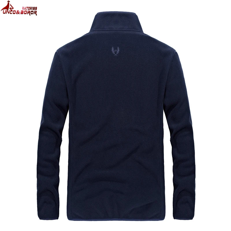 UNCO&BOROR Casual Tactical Windbreaker Men spring fleece soft shell Flight Pilot Coat Hoodie Milita