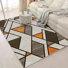 Европейский 3D ковер простой ковер для спальни Геометрическая Абстрактная фигура гостиная журнальный столик коврики домашние коврики
