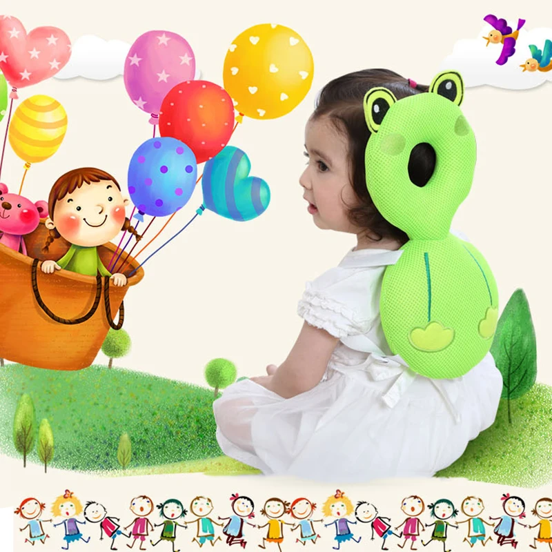 

ideacherry Baby Head Protection Pad Toddler Headrest Pillow Baby Neck Mulit-pattern Cute Wings Nursing Drop Resistance Cushions