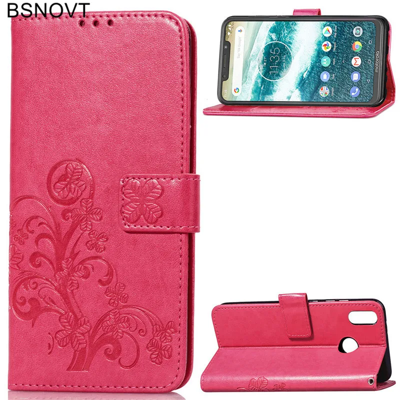 

Phone Case For Moto One Power Cover Flip Case For Motorola P30 Note Case Silicone Leather Wallet Case Funda For Moto One Power