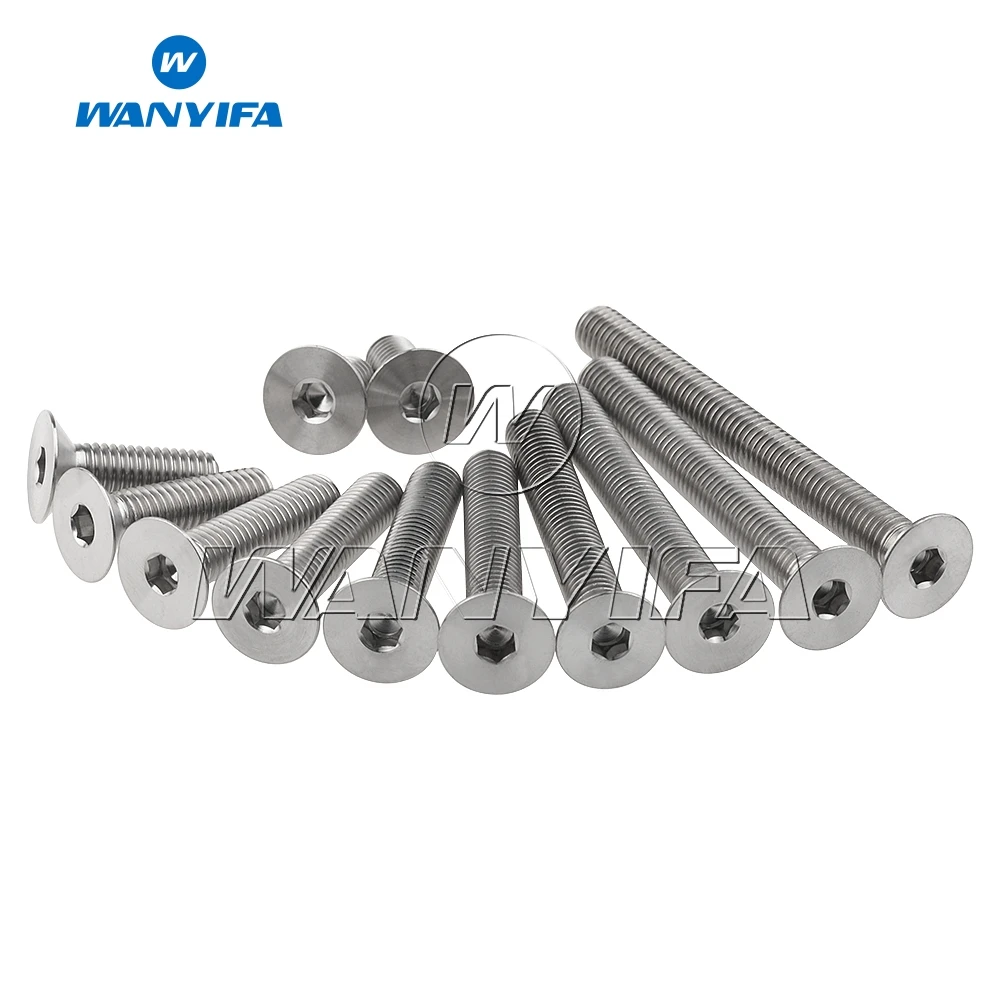 Титановый болт Wanyifa M8x 15 20 25 30 35 40 45 50 60 80 90 мм потайные болты для велосипеда