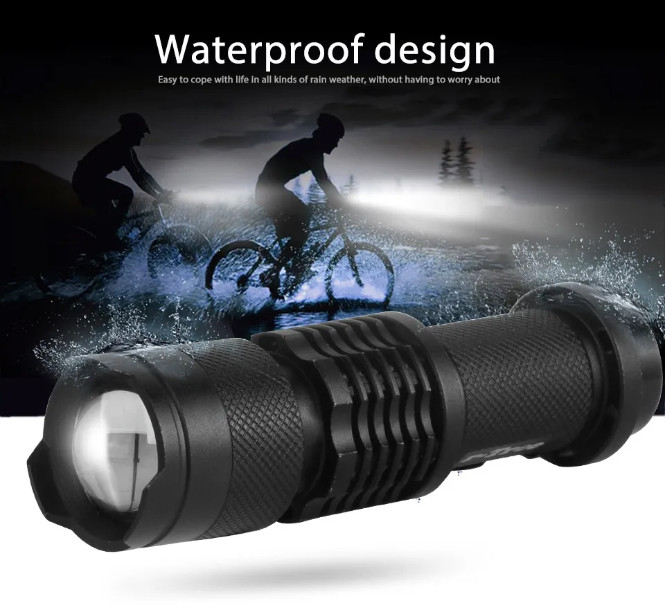 Clearance Bicycle Light 7 Watt 2000 Lumens 3 Mode Bike Q5 LED cycling Front Light Bike lights Lamp Torch Waterproof ZOOM flashlight BL0501 5