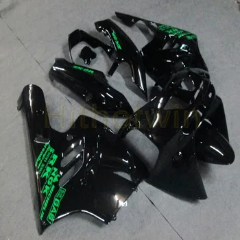 

Custom motorcycle cowl for ZX-9R 1994 1995 1996 1997 ZX9R 94-97+Free bolts+black ABS Fairings M2