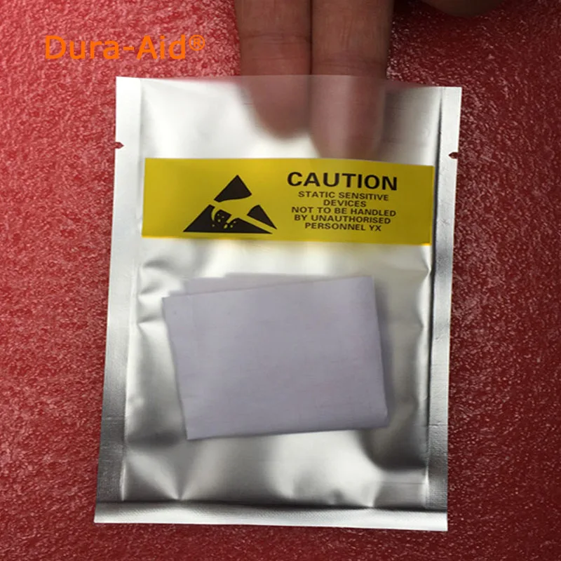 

500pcs/Lot Open Top Aluminum Foil Antistatic Package Bag For Cell Phone Battery Heat Seal Plastic Storage Bag With Caution Label