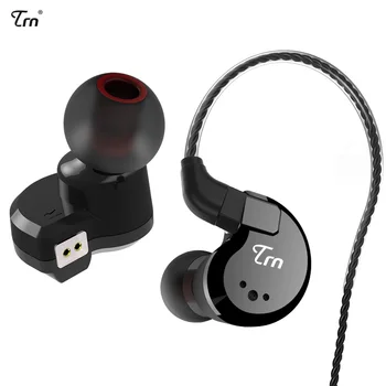 

TRN V80 2BA+2DD Quad Driver Hybrid technology Earphones With 2 Pin Detachable Cable In Ear Earphone