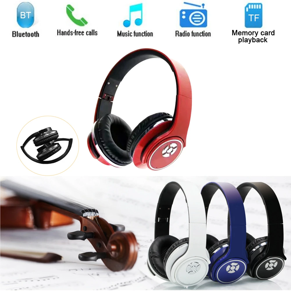 

MAKESCC H666 Wireless Bluetooth Headset Speaker 2 - In - 1 FM Card Multifunction Radio Headphones Audio Input Fast Delivery