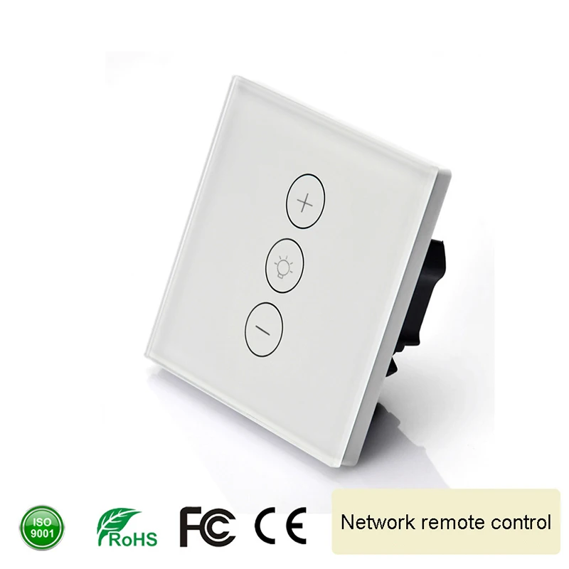 Smart сенсорный переключатель регулирующий яркость Wi-Fi Беспроводной удаленного Управление Панель переключатель регулировки яркости работает с Alexa Google домашний помощник туя App