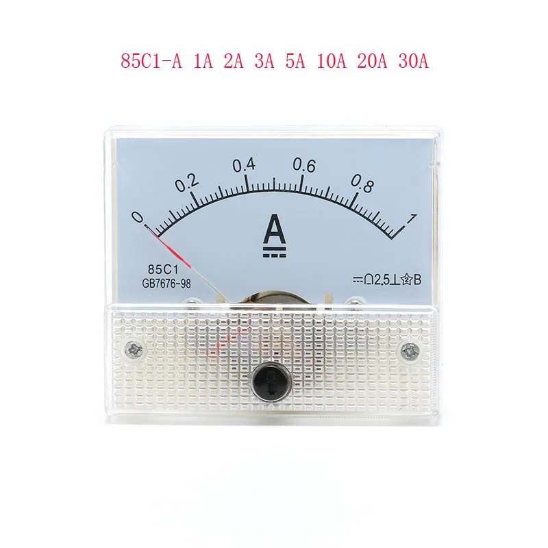 85C1 85C1-A DC Аналоговый амперметр панельный измеритель тока Датчик Ameter DC 1A 2A 3A 5A 10A 20A 30A