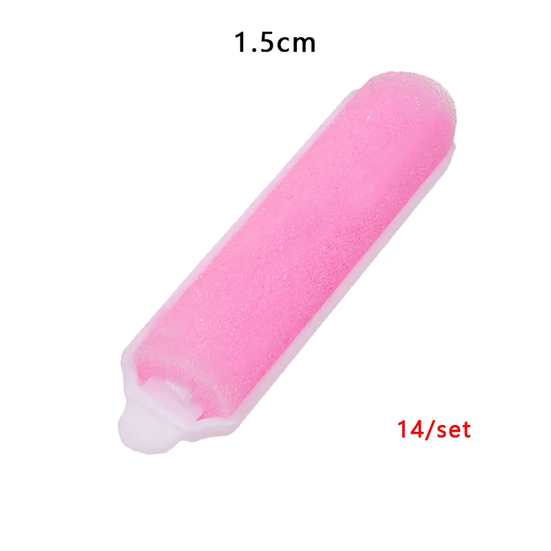 New Small/Large Sponge Roller Sleeping Bendy Hair Wavy Curly Professional Styling Foam Soft Pear Curly Hair No Damage Tool - Цвет: 1.5CM