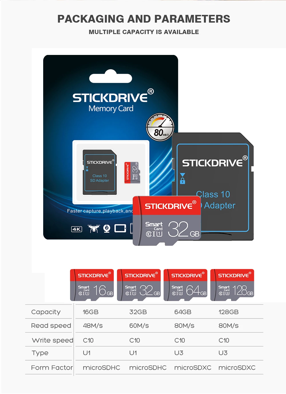 Высокоскоростные карты памяти microsd 8 ГБ 16 ГБ 32 ГБ 64 Гб 128 ГБ cartao de memoria class 10 micro sd карта TF Бесплатный адаптер подарок