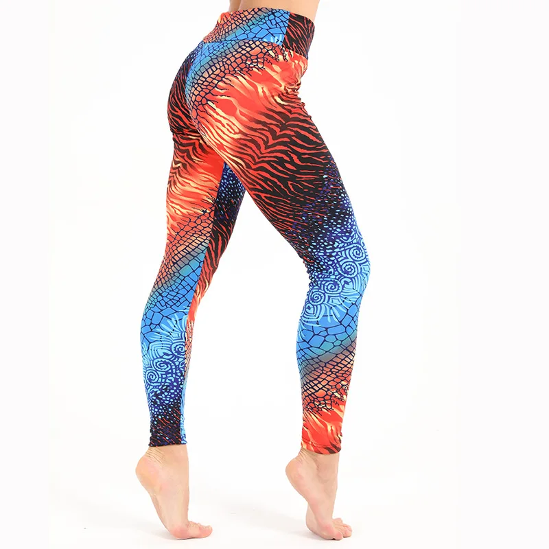 

Irregular Scales Print Leggings Women Push Up Workout Fitness Pants High Waist Sportswear Jeggings Adventure Time Leggins XXL
