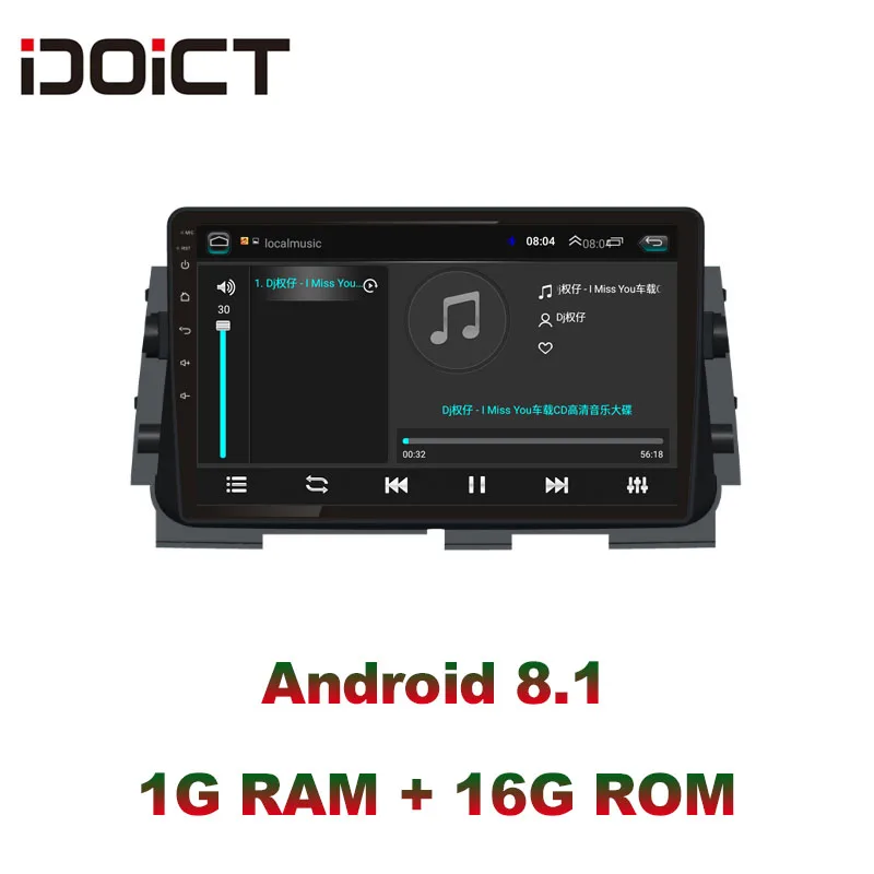 IDOICT Android 8,1 автомобильный dvd-плеер gps навигация Мультимедиа для Nissan Kicks радио стерео