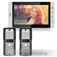 ENVÍO GRATIS Home Wired 7 “Pantalla Táctil a Color de Vídeo Portero Automático Intercom Kit/Set Con 2 Caja de Metal Cámara de La Puerta EN STOCK VENTA