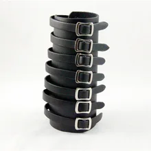 Звезда Мода Косплей Реквизит стиль семь строк панк стиль Рок Кожаный ремешок манжета АКК поддержка запястья