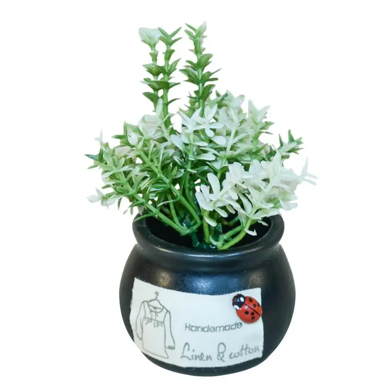 Очаровательный искусственный цветок мини Пластик поддельные Реалистичные Цветы растения стол украшения для Офис Декор автомобилей
