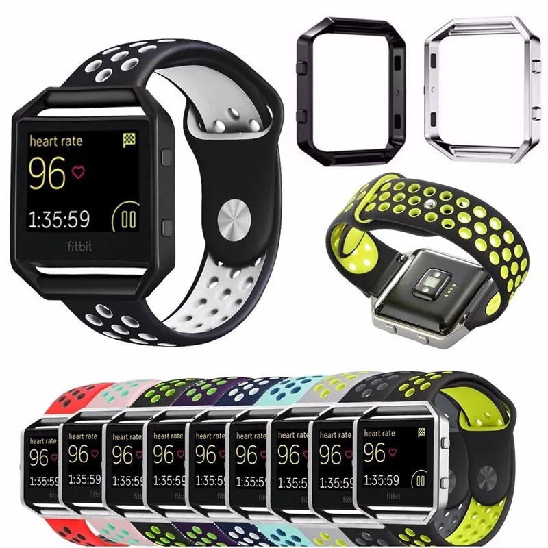 

Sport Soft Silicone Watch Band For Fitbit Blaze Smart Fitness Replacement Bracelet Belt Watch Strap With Frame Wrist Bands