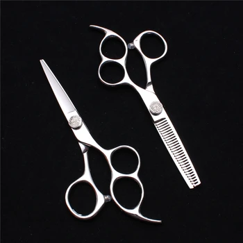 

1Pair 5.5" 16cm JP 440C Customized Logo Thinning Shears Cutting Scissors Professional Hair Scissors Hairdressing Scissors C9011
