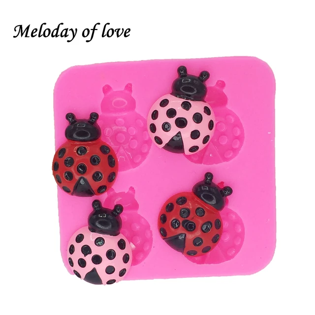 Diy Katicabogár Cupcake Szilikon Torta Penész 3D Fondant Sütemény Díszítő Szerszámok Sütőszerszámok Dy0022