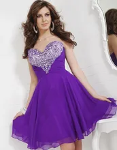 Aure Mario Lila Rot Elegante Strass Cocktailkleid 2016 Party Kleider Süße Kurze Brautkleider 03193