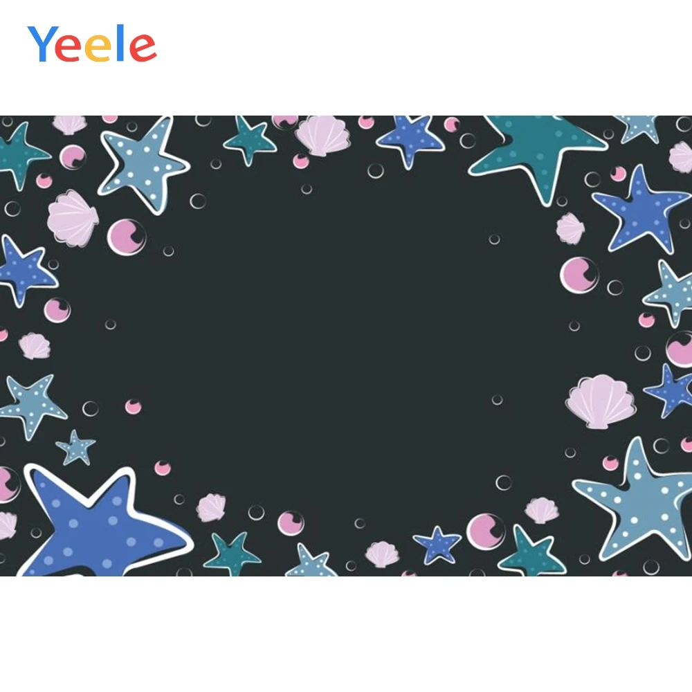 

Yeele Cartoon Black Stars Coral Backdrops Baby Portrait Photography Backdrop Customized Photographic Background Photo Studio