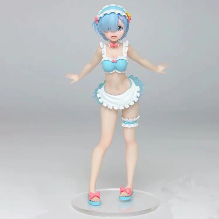 Re: Zero Starting Life in Another World Figure Maid Swimwear Version Rem PVC action figure model Figurals