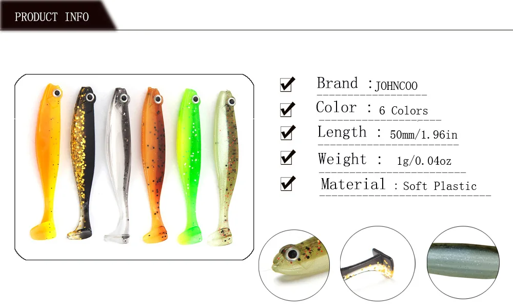 JOHNCOO, 8 шт., Мягкая приманка, рыболовная приманка, Shad Worm, 60 мм, 2 г, Iscas Artificiais Pesca, силиконовая приманка, воблер, приманки наживка для карпа