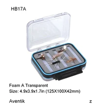 Aventik Малый Размеры двойные лица Водонепроницаемый Fly box100% Водонепроницаемый разрезами пена Fly Рыбалка коробка для мухи коробка