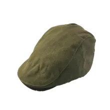 Male Winter Keep Warm Fitted Newsboy Caps font b Men b font Outdoor Causal Flat Cap