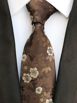 

Factory Designer Fashion Men Floral Ties Unique Woven Necktie Gravata