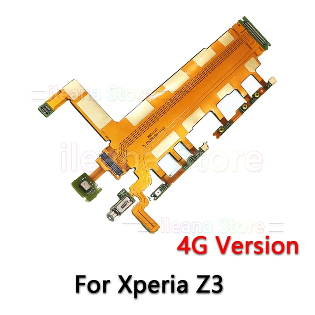 For Sony Xperia Z Z1 Z2 Z3 Z4 Z5 Compact Premium Plus Original Dock Charging LCD Connector Power Volume Key Mic Flex Cable Z3 4G