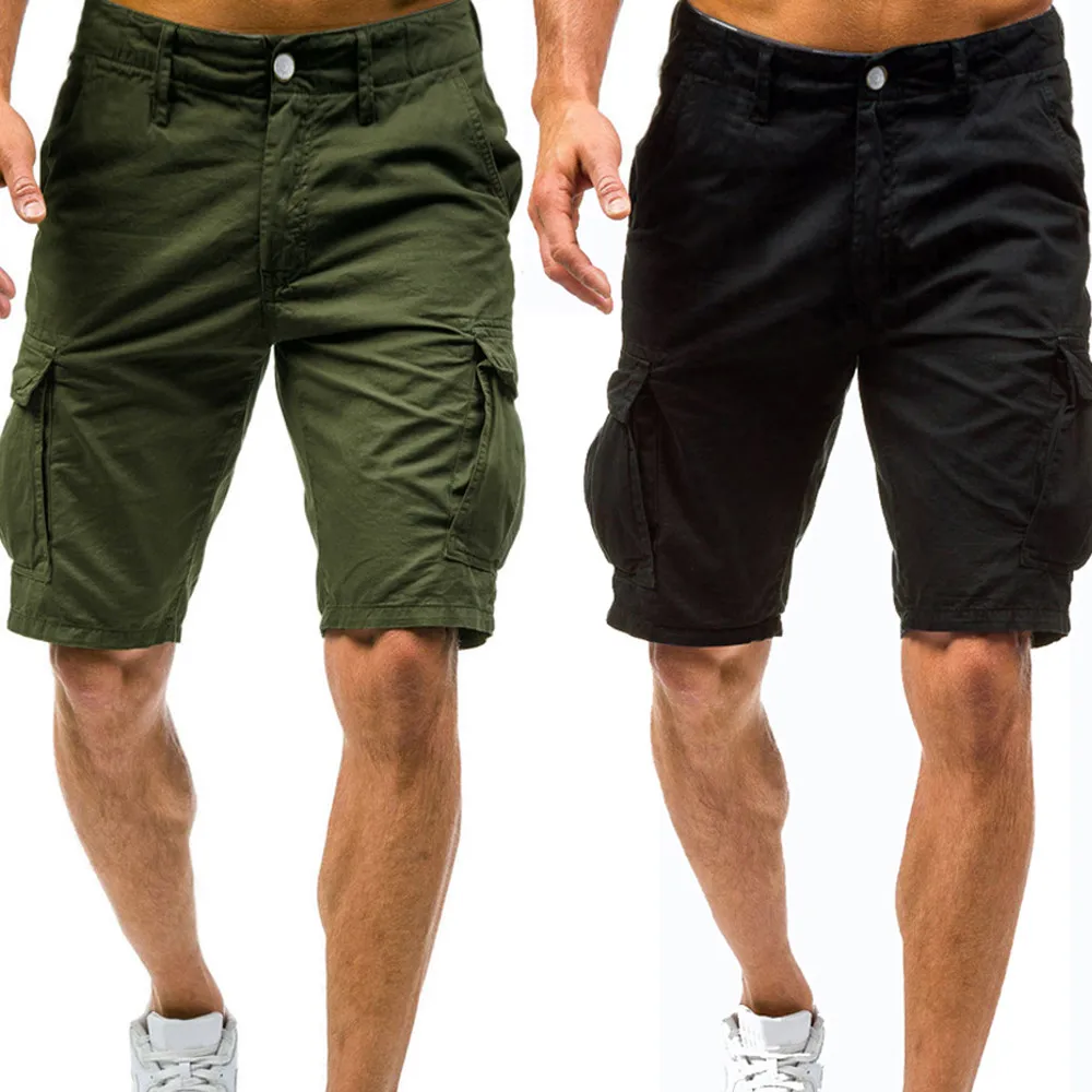 Мужские летние модные повседневные шорты на каждый день, спортивные повседневные армейские шорты-карго, брюки на пуговицах, шорты Calcoes casuais 50