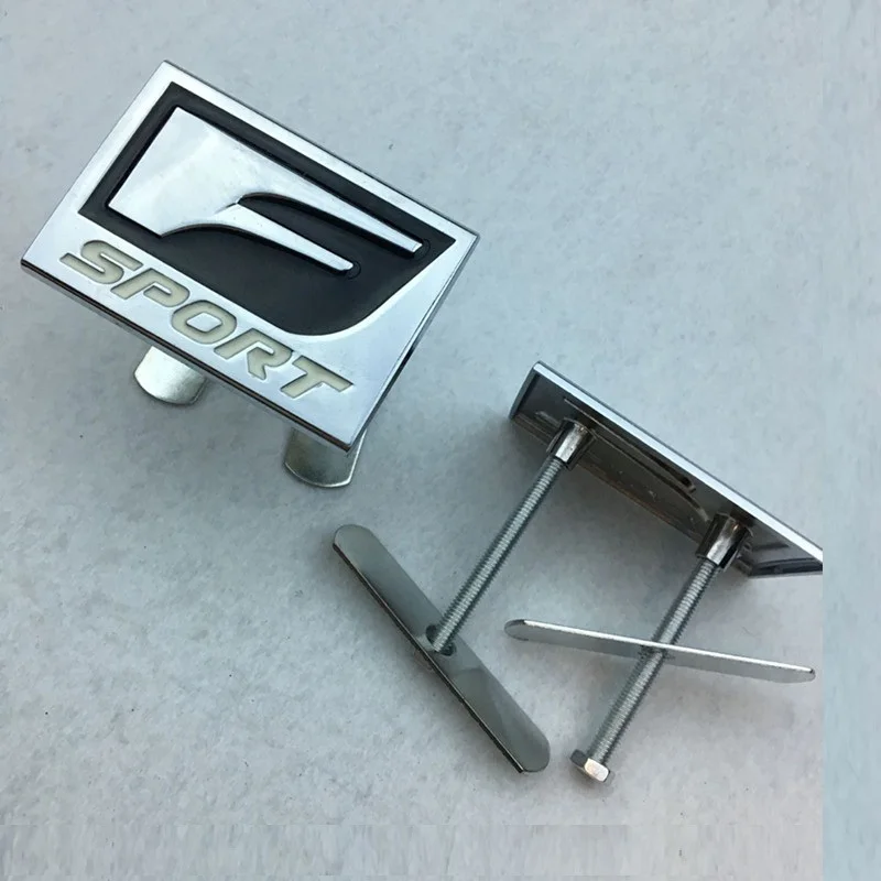 Accesorios de automóvil piezas exteriores coche cabeza parrilla insignia con emblema de logotipo F-SPORT Accesorios de automóvil piezas exteriores coche cabeza parrilla insignia con emblema de logotipo F-SPORT