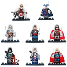 Hot Compatible LegoINGlys NinjaINGlys Assassins Creed figures With Weapons Action DIY Children Gift Toys