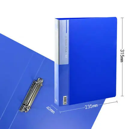 2 Ring Binder Folder Креативная Папка-органайзер для документов, 2 или 3 кольца, А4 - Цвет: 2 Ring Binder Folder