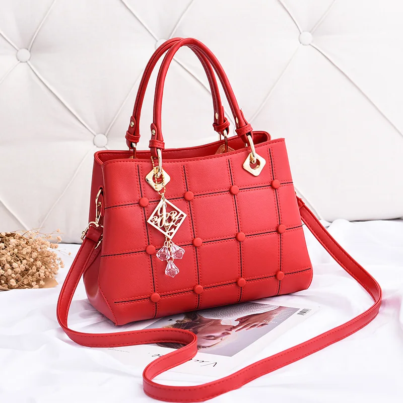 

MONNET CAUTHY 2018 New Totes Elegant Fashion Concise Office Lady Handbags Solid Color Red Black Yellow Pink Khaki Crossbody Bags