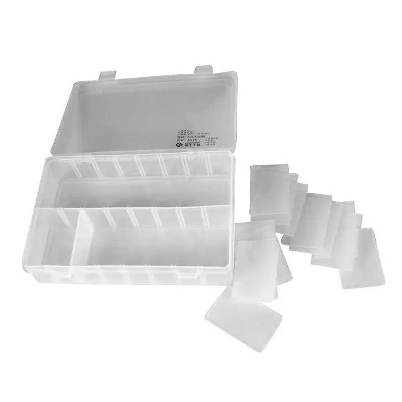 Ящик для инструментов Прочный полипропиленовый прозрачный коробка для хранения компонентов пластиковый корпус для винтового