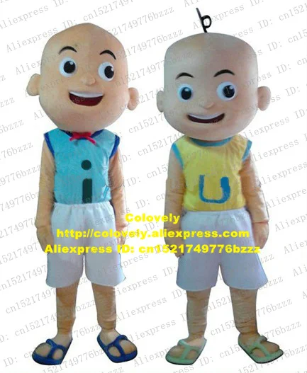 Костюм-талисман Naughty Upin &amp Ipin лысого ребенка костюм монаха для взрослых размер с