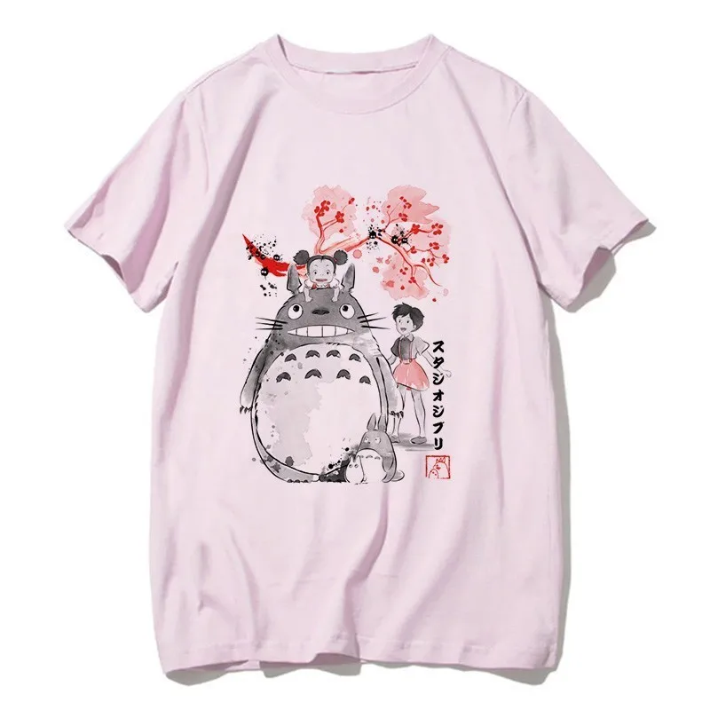 Totoro Shirt Women Men Studio Ghibli Miyazaki Hayao Anime Spirit Away T Shirt Men Women Japanese Anime Cartoon Clothes T-Shirt - Цвет: 22