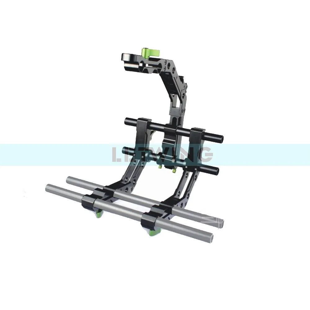 US $320.31 Lanparte Large Double C Arm CA02 CShape Support Arm For 15mm Rod DSLR Video Support System