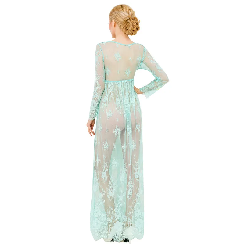 Flower Embroidered Mesh Dress (2)