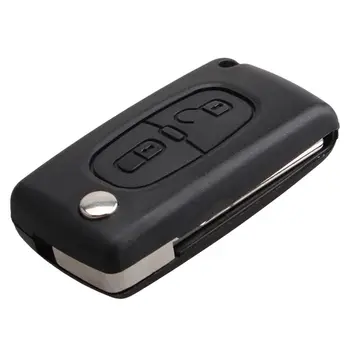 

2 Buttons Remote Folding Car Key For Peugeot 307 3008 308 408 433MHz PCF7961 ID46 CE0536 Flip Key Fob